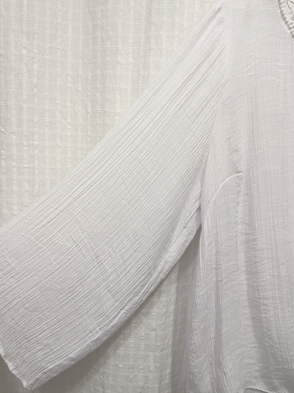 Zac & Rachel White Crochet-Trim Tie-Front Tunic - Picture 2 of 12